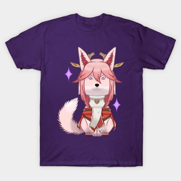 Yae Miko T-Shirt by LemonFur